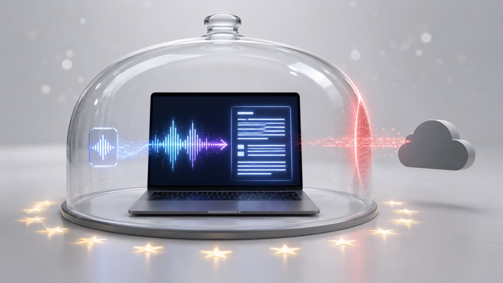 Software de transcripción conforme al RGPD: transcripción con IA sin riesgo para los datos